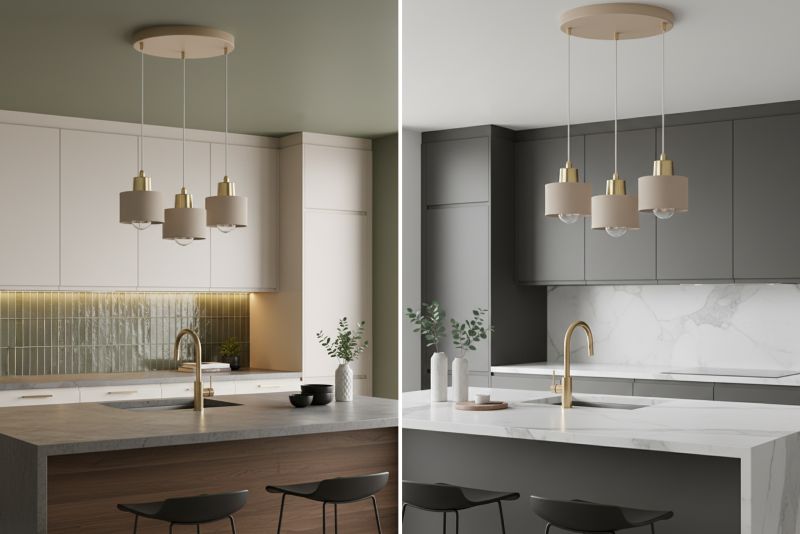 Lampa sufitowa wisząca okrągła Light Home LH Panta 3x E27 kaszmirowy/złoty 1szt.