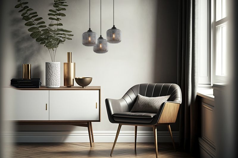 Lampa sufitowa wisząca okrągła Light Home LH Riffle Walec 3x E27 60W szary 1szt.