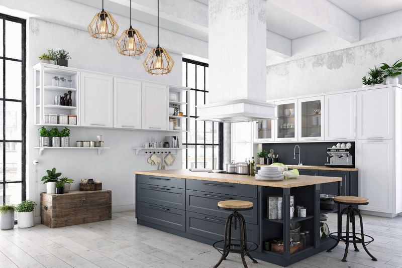 Lampa sufitowa wisząca okrągła Light Home LH Timber drewno 3x E27 60W klosz diament czarny 1szt.