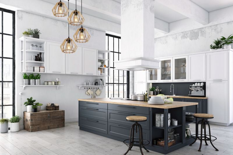 Lampa sufitowa wisząca okrągła Light Home LH Timber drewno 4x E27 60W klosz diament czarny 1szt.
