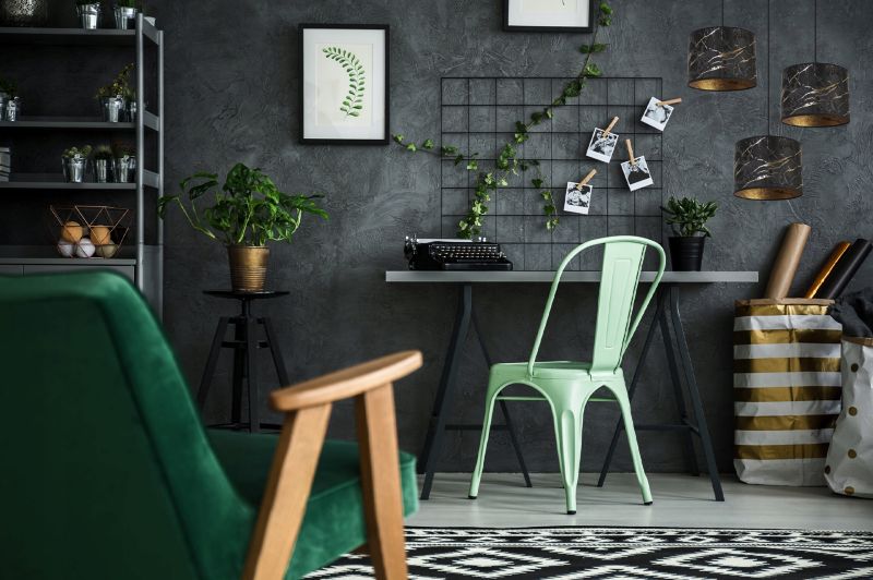 Lampa sufitowa wisząca okrągła Light Home LH Werona 3x E27 60W czarny/złoty 1szt.