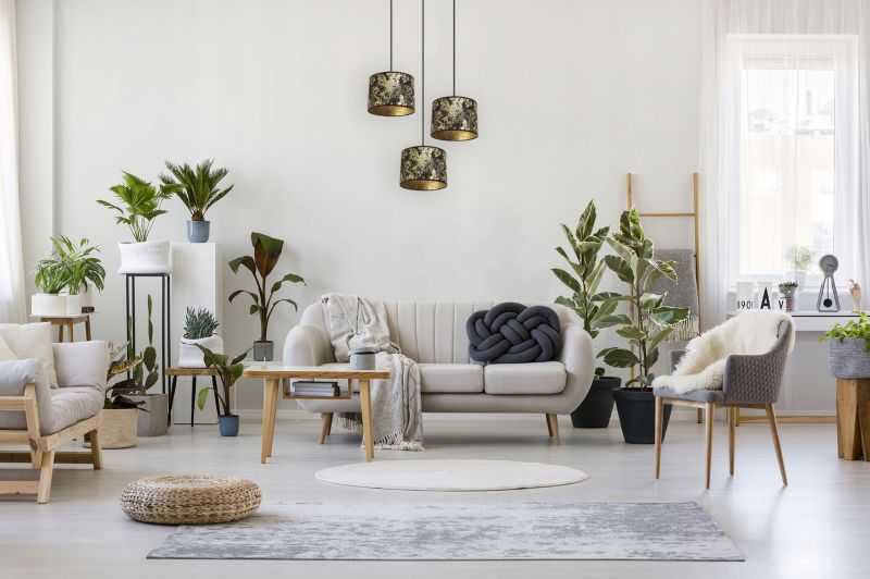 Lampa sufitowa wisząca okrągła Light Home LH Werona 3x E27 60W złoty/czarny 1szt.