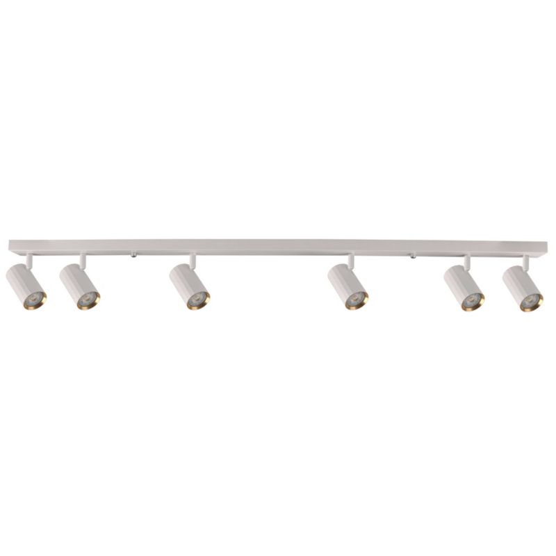 Lampa sufitowa wisząca Polux Nicea 3514 biało-złota 116.5 cm szerokości 6xGU10 x 10W 1 szt.