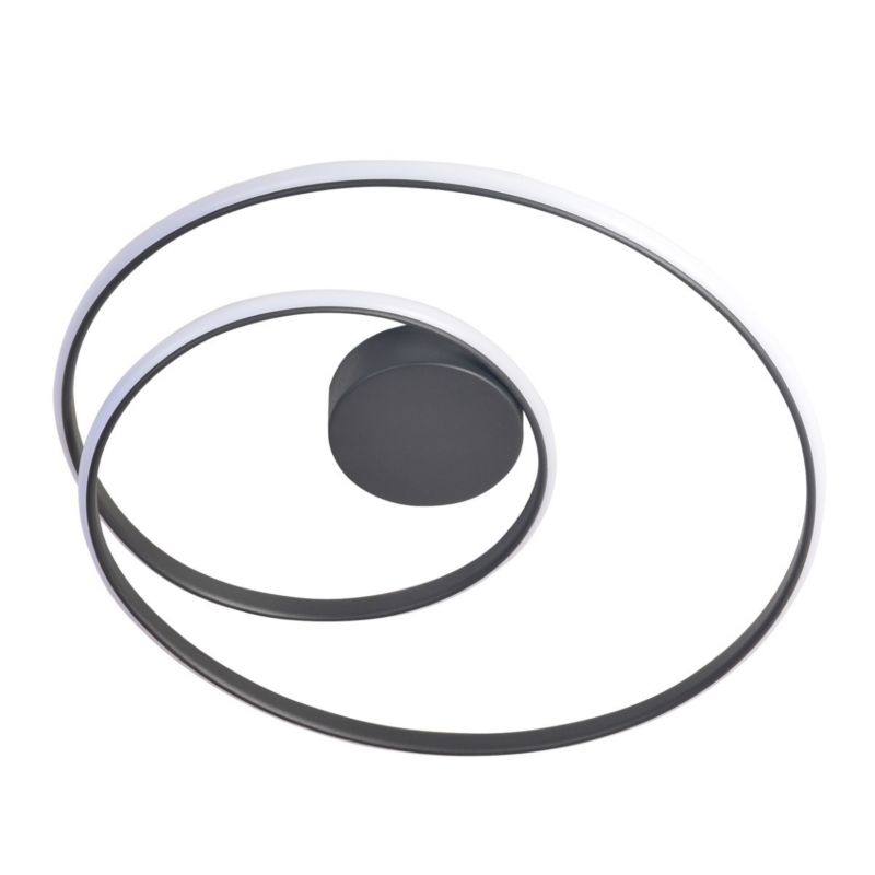 Lampa sufitowa wisząca Polux Zefira 8038 antracyt nowoczesna wbudowany LED 40W 1 szt.