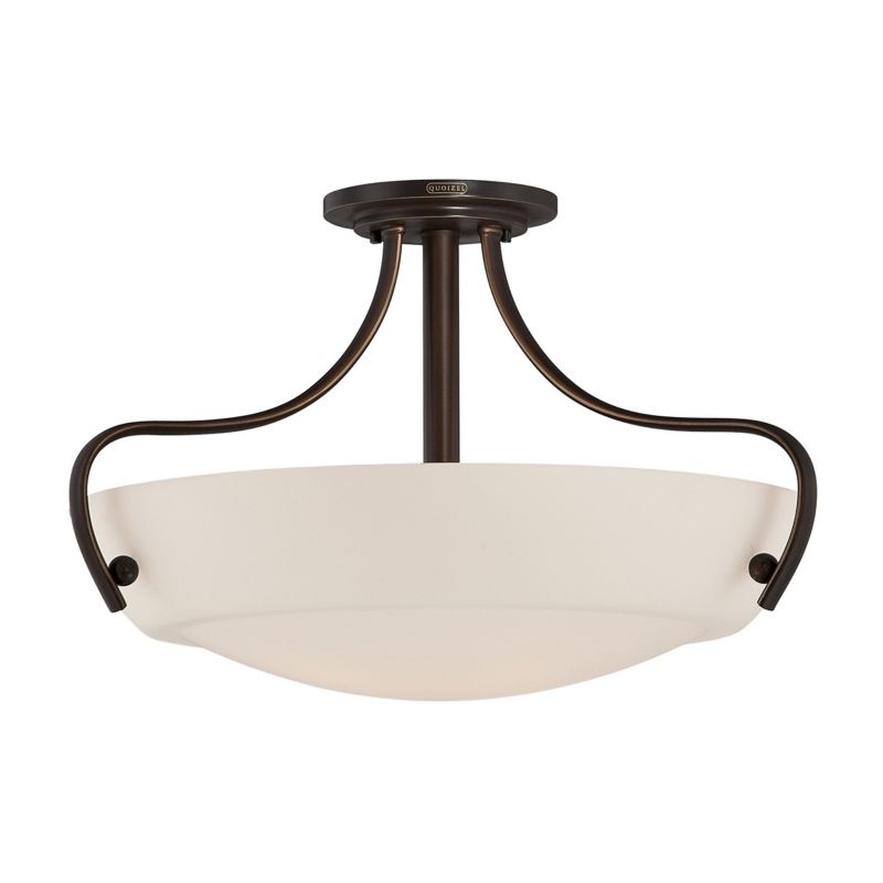 Lampa sufitowa wisząca Quoizel Chantilly brąz palladiański wym: 30,5 x 45,7 x 45,7 cm 3xE27 x  1 szt.