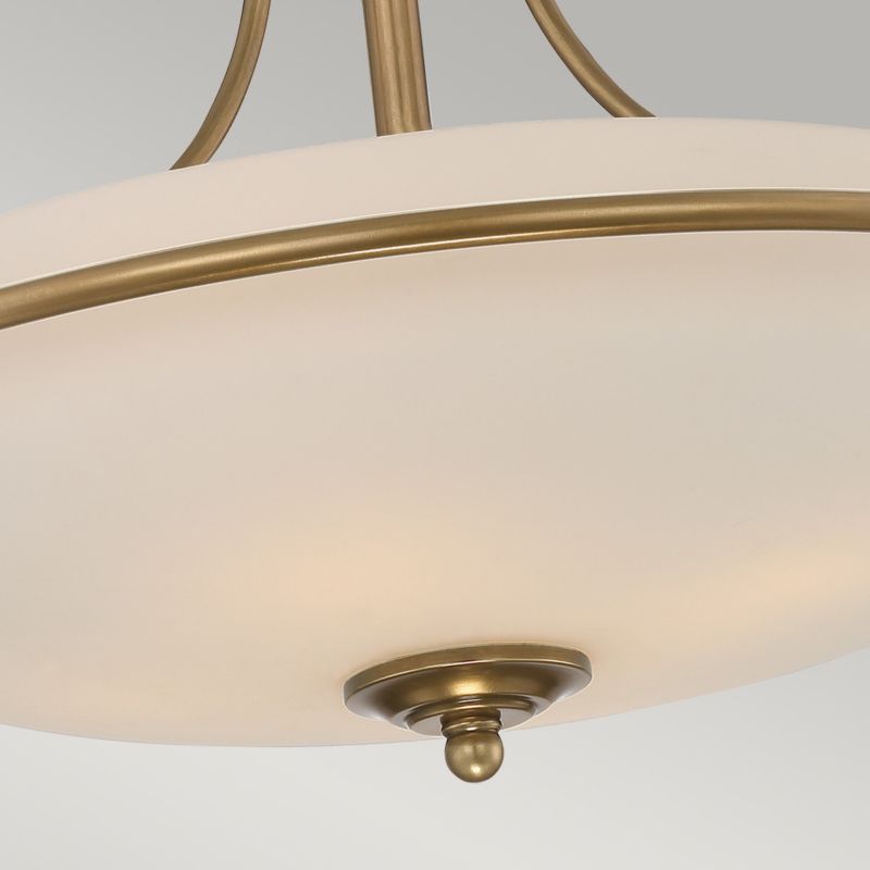 Lampa sufitowa wisząca Quoizel Griffin postarzany mosiądz wym: 35 x 53 x 53 cm 4xE27 x  1 szt.