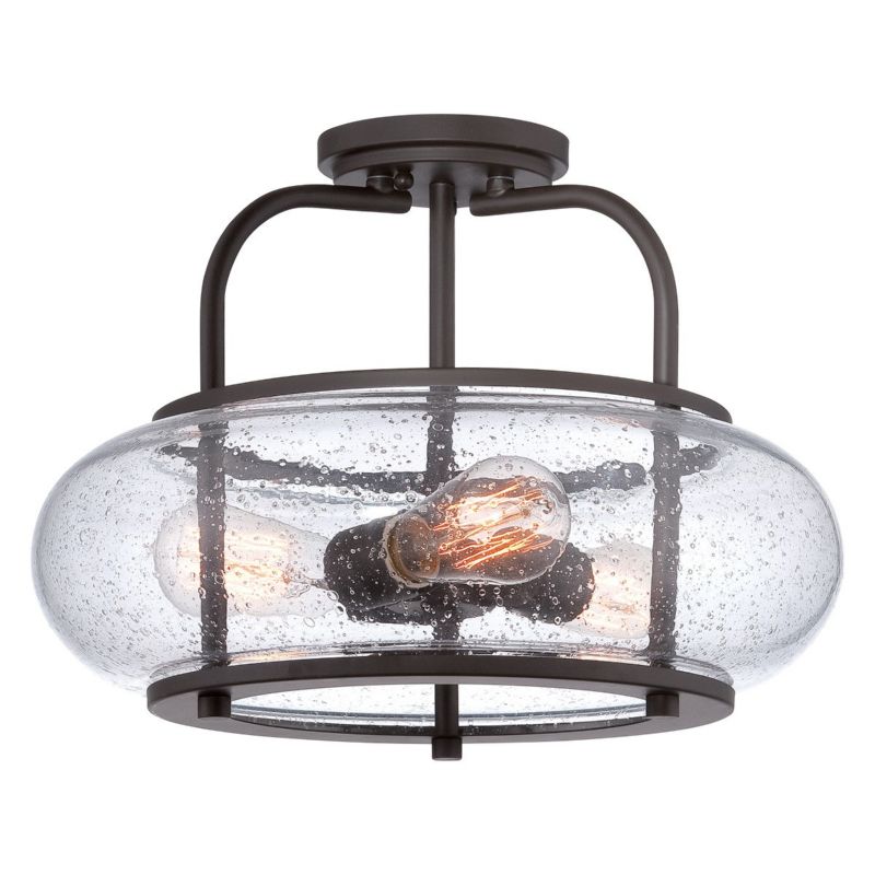 Lampa sufitowa wisząca Quoizel Trilogy stary brąz wym: 30,2 x 40,6 x 40,6 cm 3xE27 x  1 szt.
