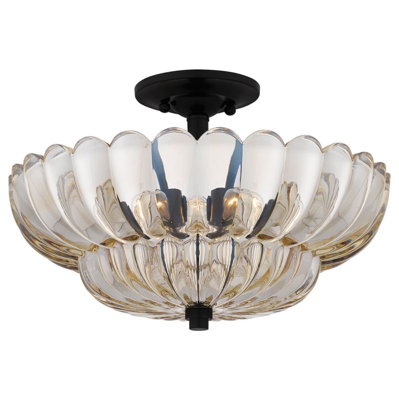 Lampa sufitowa wisząca Quoizel Whitecap 6273 przezroczysto-kakaowy brąz dekoracyjna 4xE14 x 1 szt.