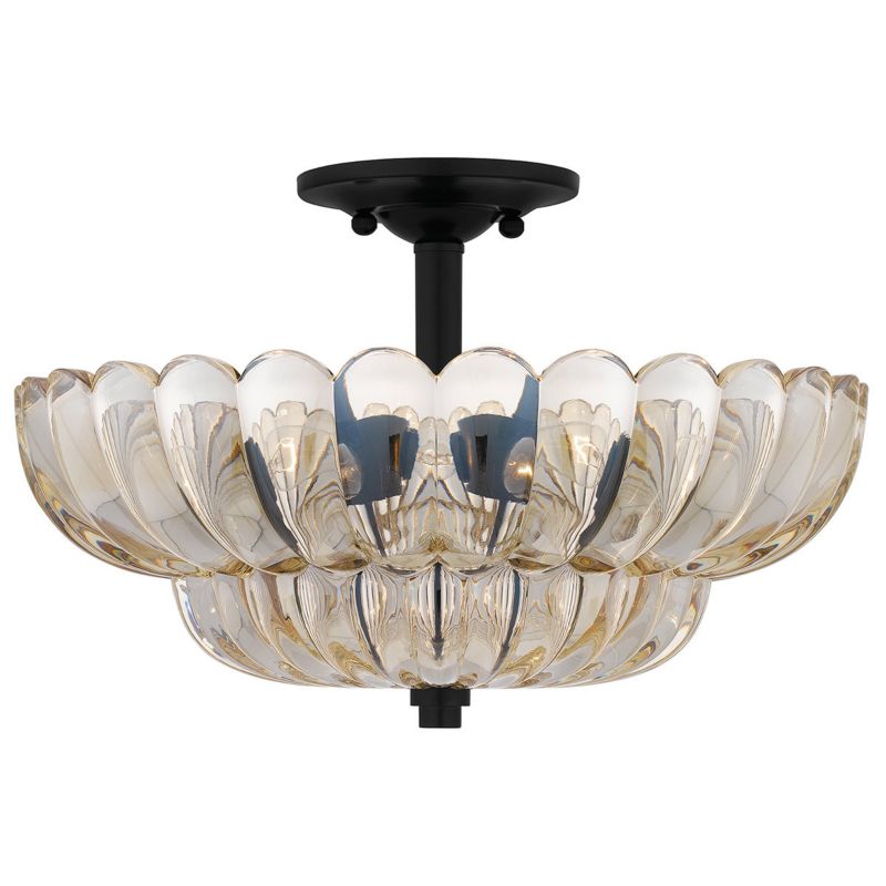 Lampa sufitowa wisząca Quoizel Whitecap 6273 przezroczysto-kakaowy brąz dekoracyjna 4xE14 x 1 szt.