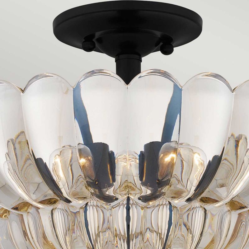 Lampa sufitowa wisząca Quoizel Whitecap 6273 przezroczysto-kakaowy brąz dekoracyjna 4xE14 x 1 szt.