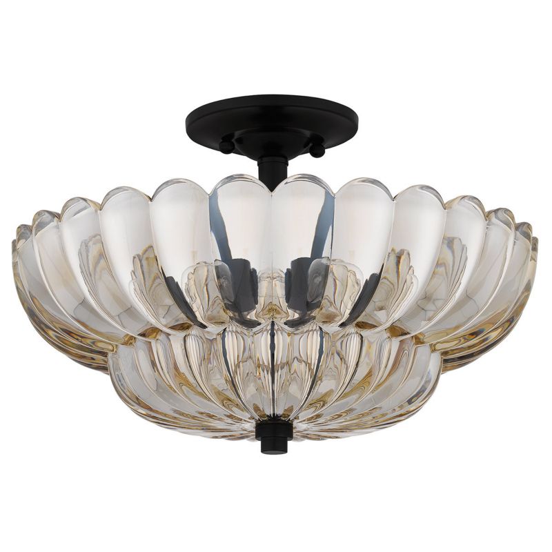 Lampa sufitowa wisząca Quoizel Whitecap 6273 przezroczysto-kakaowy brąz dekoracyjna 4xE14 x 1 szt.