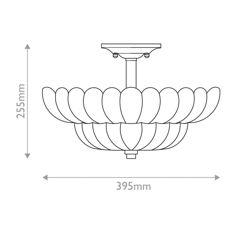 Lampa sufitowa wisząca Quoizel Whitecap 6273 przezroczysto-kakaowy brąz dekoracyjna 4xE14 x 1 szt.