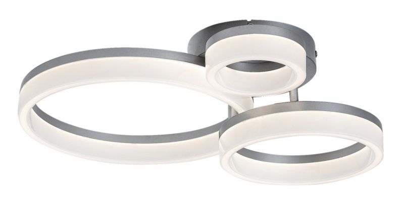Lampa sufitowa wisząca Rabalux Amilia 3874 chromowana biała nowoczesna wbudowany LED 24W 1 szt.
