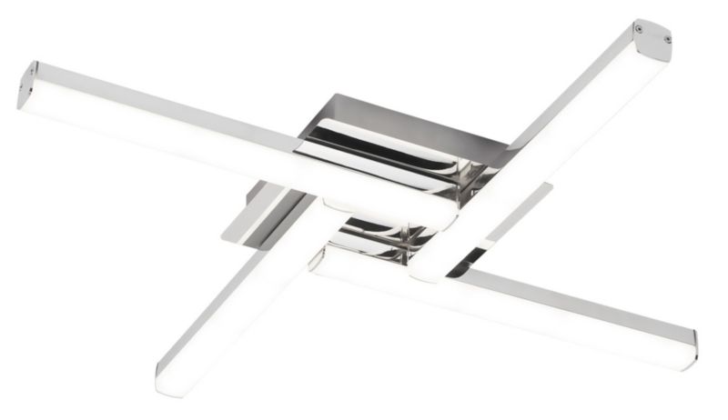 Lampa sufitowa wisząca Rabalux Antonia chromowo-biała 61 cm szerokości wbudowany LED 4x 6 W 1 szt.