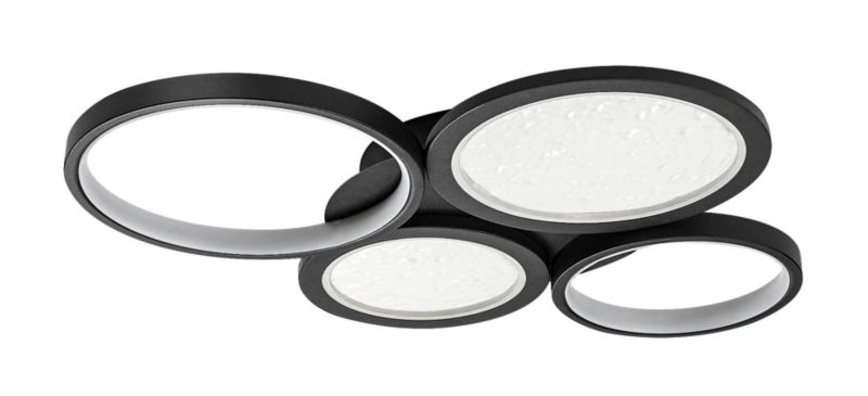 Lampa sufitowa wisząca Rabalux Aranis 3782 czarno-biała pilot wbudowany LED 40W 1 szt.