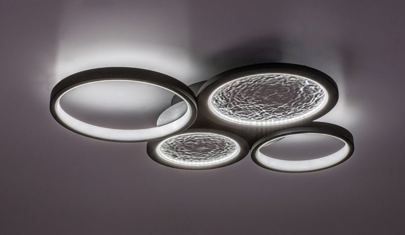 Lampa sufitowa wisząca Rabalux Aranis 3782 czarno-biała pilot wbudowany LED 40W 1 szt.
