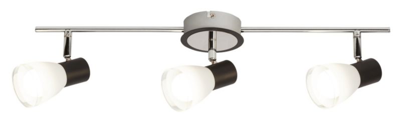 Lampa sufitowa wisząca Rabalux Ati czarno-biała wym: 16,5 x 56 x 11 cm 3xE14 x  1 szt.