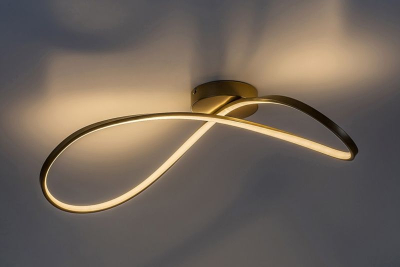 Lampa sufitowa wisząca Rabalux Castiel 1169 złoto-biała nowoczesna wbudowany LED 30W 1 szt.