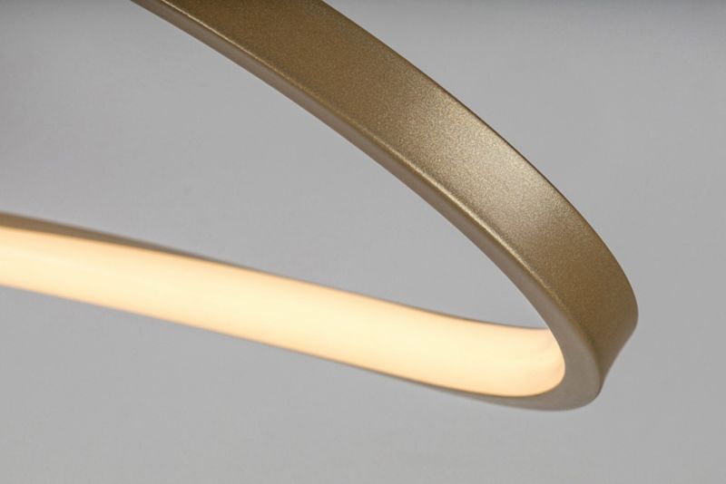 Lampa sufitowa wisząca Rabalux Castiel 1169 złoto-biała nowoczesna wbudowany LED 30W 1 szt.