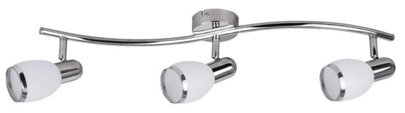 Lampa sufitowa wisząca Rabalux Elite chromowana biała wym: 18 x 60 x 8 cm 3xE14 x  1 szt.