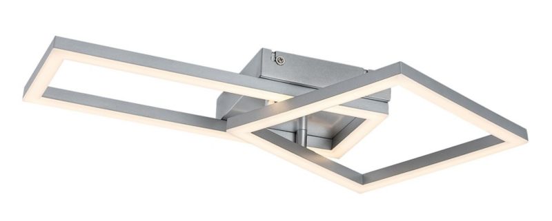 Lampa sufitowa wisząca Rabalux Ellinor 3812 chromowana biała nowoczesna wbudowany LED 24W 1 szt.