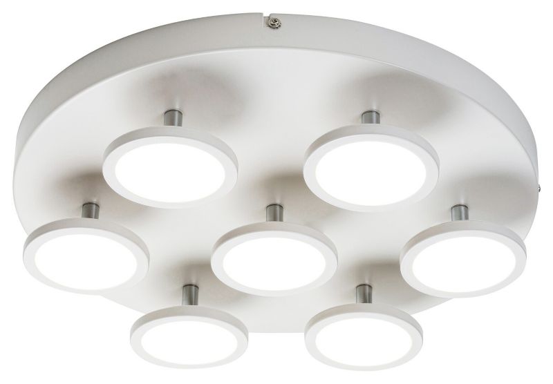 Lampa sufitowa wisząca Rabalux Elsa biała wym: 15 x 40 x 40 cm wbudowany LED 7x 6W 1 szt.