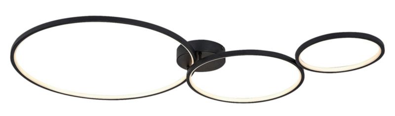 Lampa sufitowa wisząca Rabalux Formand 2976 czarno-biała ring wbudowany LED 38W 1 szt.