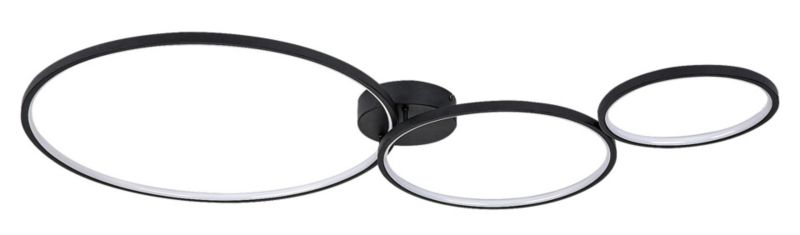 Lampa sufitowa wisząca Rabalux Formand 2976 czarno-biała ring wbudowany LED 38W 1 szt.
