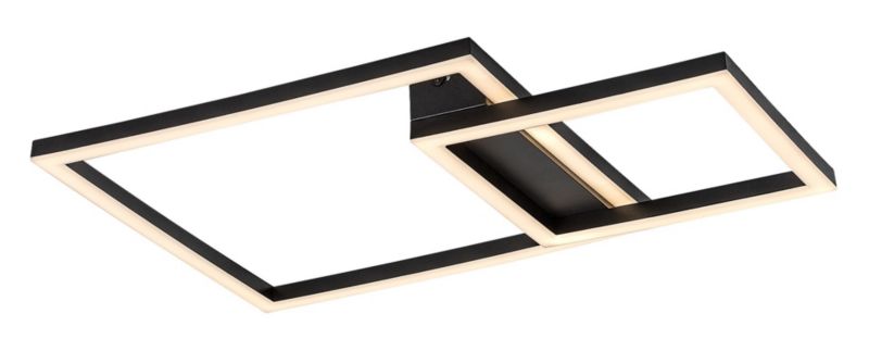 Lampa sufitowa wisząca Rabalux Heleth 3768 czarno-biała nowoczesna wbudowany LED 24W 1 szt.
