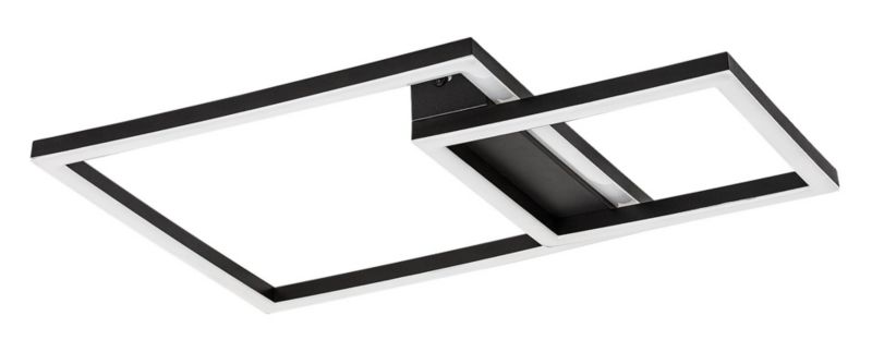 Lampa sufitowa wisząca Rabalux Heleth 3768 czarno-biała nowoczesna wbudowany LED 24W 1 szt.