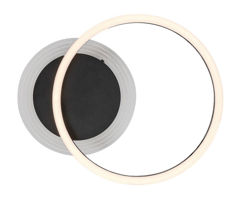 Lampa sufitowa wisząca Rabalux Kerstin 3683 czarno-biała nowoczesna wbudowany LED 24W 1 szt.