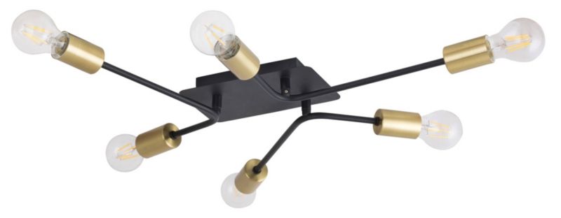 Lampa sufitowa wisząca Rabalux Lanny 1035 czarna industrialna 2xE27 x 90W 1 szt.