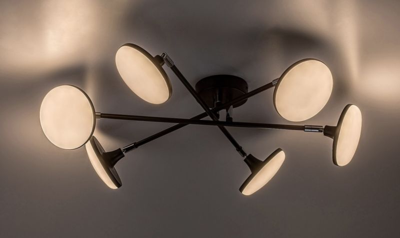 Lampa sufitowa wisząca Rabalux Madi 0637 czarny matowa-biała nowoczesna wbudowany LED 24W 1 szt.