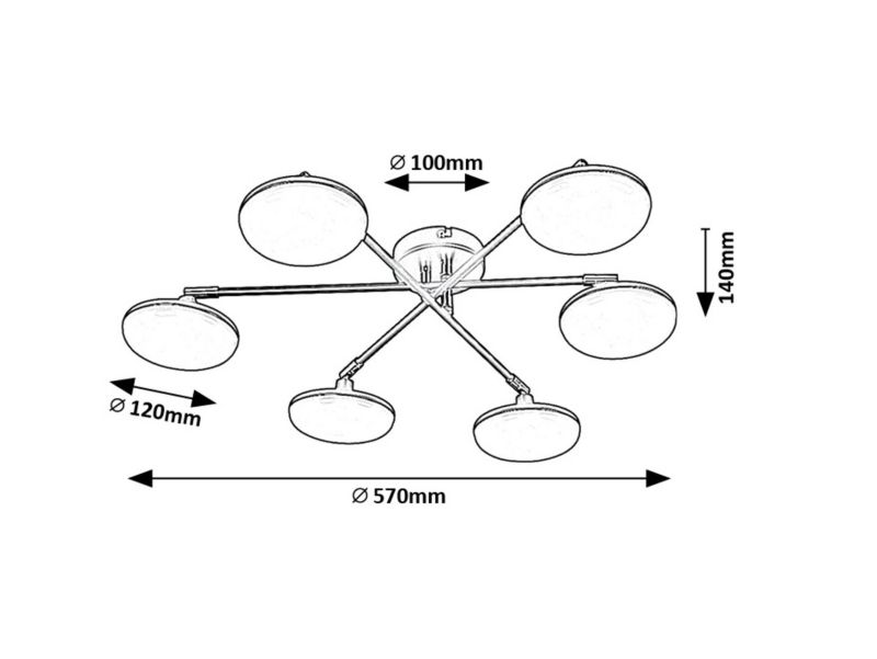 Lampa sufitowa wisząca Rabalux Madi 0637 czarny matowa-biała nowoczesna wbudowany LED 24W 1 szt.