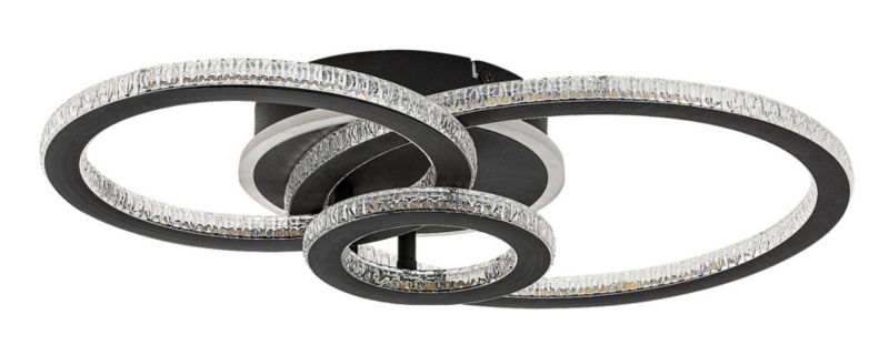 Lampa sufitowa wisząca Rabalux Maziar 3928 czarno-biała dekoracyjna wbudowany LED 40W 1 szt.