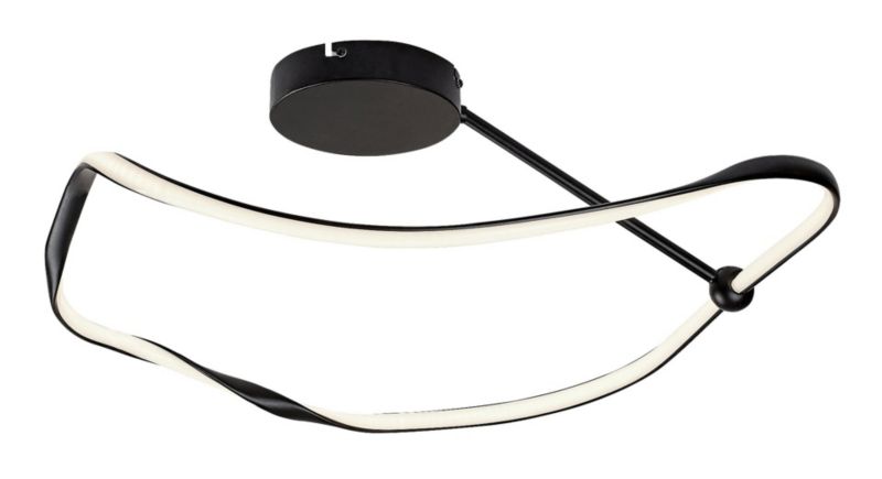 Lampa sufitowa wisząca Rabalux Mirossi 0941 czarno-biała nowoczesna wbudowany LED 38W 1 szt.