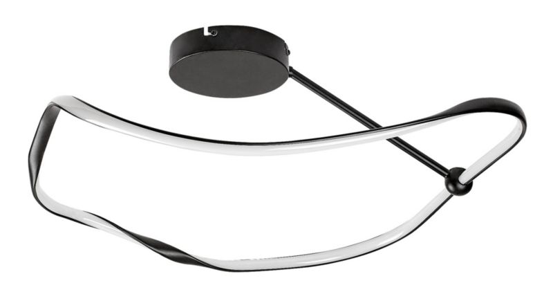Lampa sufitowa wisząca Rabalux Mirossi 0941 czarno-biała nowoczesna wbudowany LED 38W 1 szt.