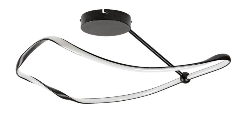 Lampa sufitowa wisząca Rabalux Mirossi 0941 czarno-biała nowoczesna wbudowany LED 38W 1 szt.