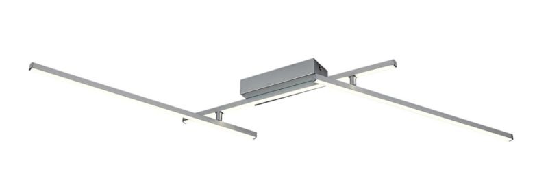 Lampa sufitowa wisząca Rabalux Negan srebrno-biała wym: 8,5 x 114 x 114 cm wbudowany LED 24W 1 szt.