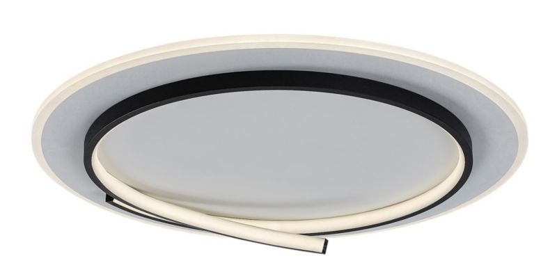 Lampa sufitowa wisząca Rabalux Niloo 3669 biało-czarna nowoczesna wbudowany LED 40W 1 szt.