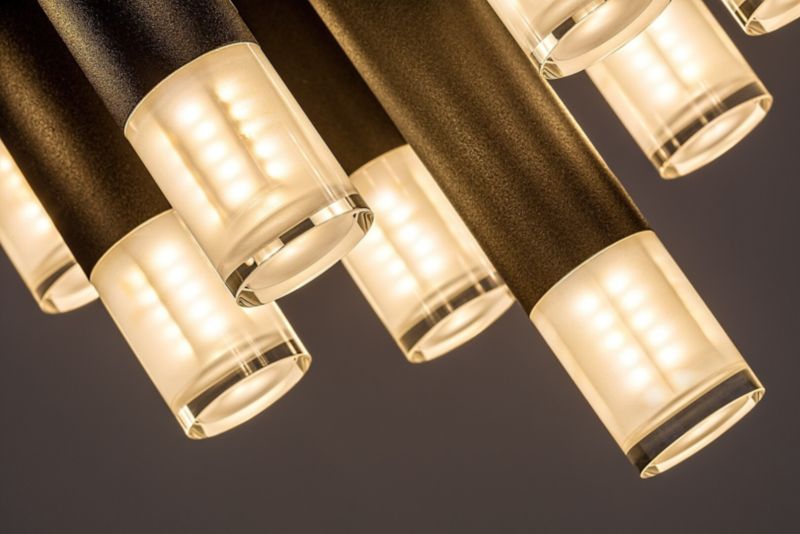 Lampa sufitowa wisząca Rabalux Ramira 3546 czarno-przezroczysty nowoczesna 13xG9 x 1 szt.