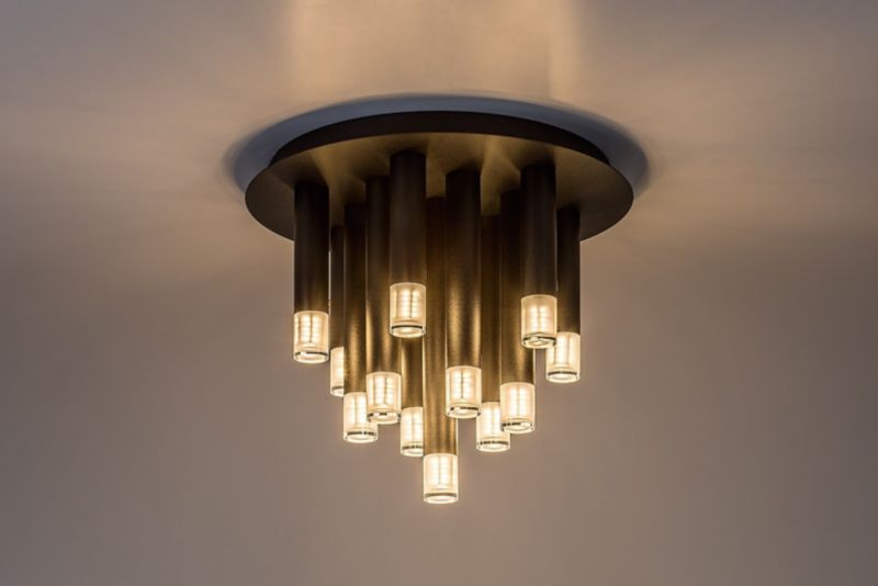 Lampa sufitowa wisząca Rabalux Ramira 3546 czarno-przezroczysty nowoczesna 13xG9 x 1 szt.