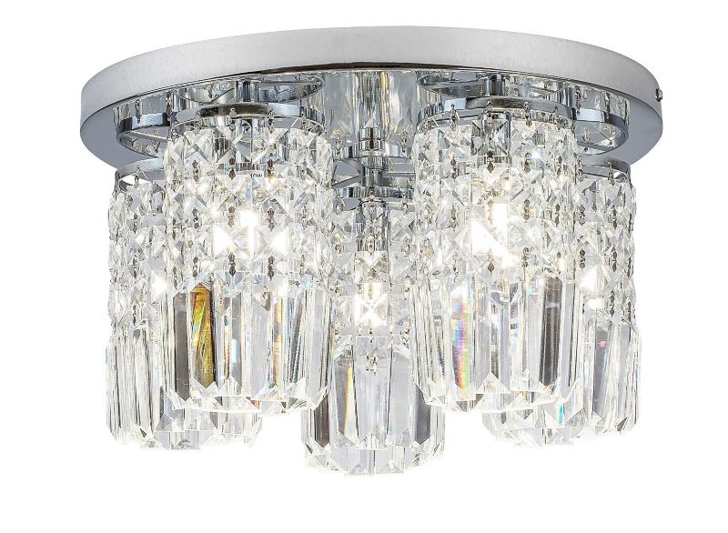 Lampa sufitowa wisząca Rabalux Rosanna 5704 chromowana przezroczysty kryształowa 5xG9 x 40W 1 szt.