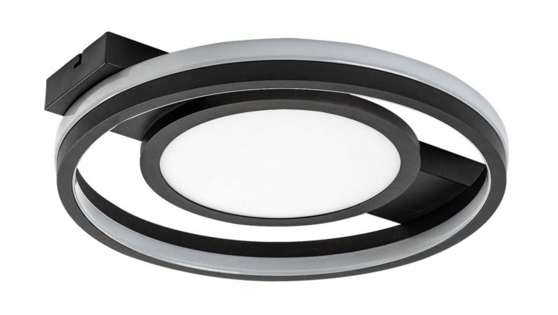Lampa sufitowa wisząca Rabalux Shirin 4017 czarno-biała pilot wbudowany LED 40W 1 szt.