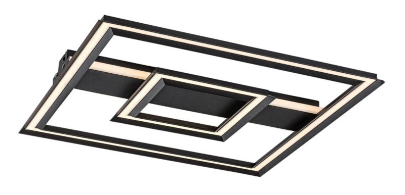 Lampa sufitowa wisząca Rabalux Sidona 0712 czarno-biała nowoczesna wbudowany LED 48W 1 szt.