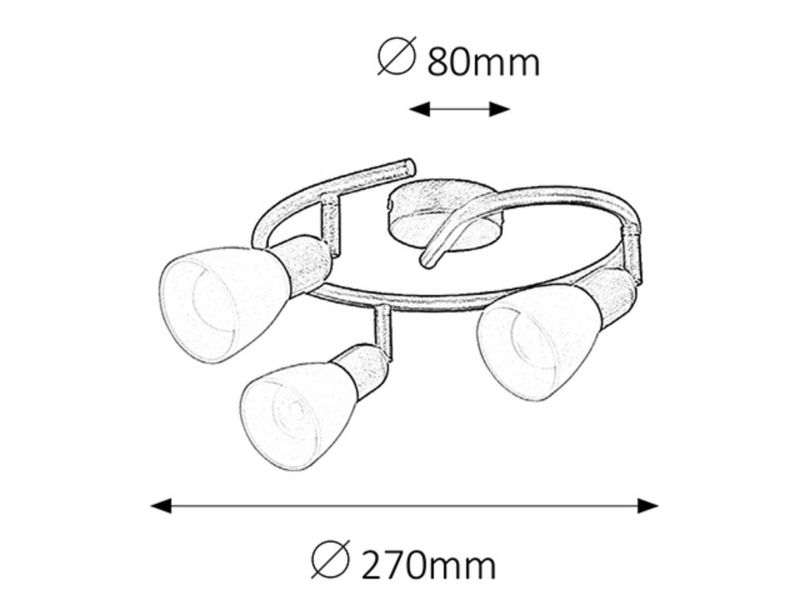 Lampa sufitowa wisząca Rabalux Soma 5930 brąz antyczny-kremowa styl klasyczny 3xE14 x 1 szt.