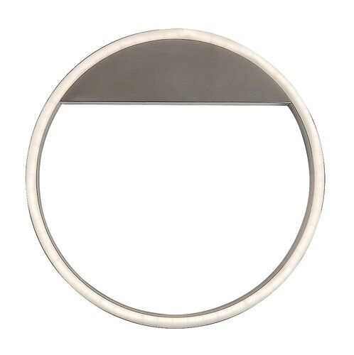 Lampa sufitowa wisząca Rabalux Thrac 3119 szczotkowane aluminiowo-biała ring wbudowany LED 20W 1 szt.