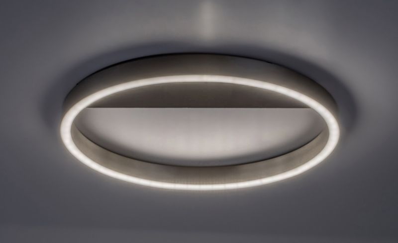Lampa sufitowa wisząca Rabalux Thrac 3119 szczotkowane aluminiowo-biała ring wbudowany LED 20W 1 szt.