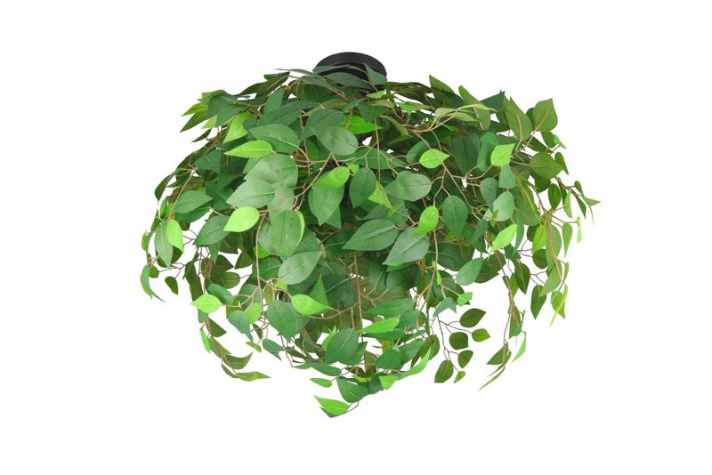 Lampa sufitowa wisząca RL Leavy zielono-czarna wym: 73 x 70 x 70 cm 3xE14 x  1 szt.