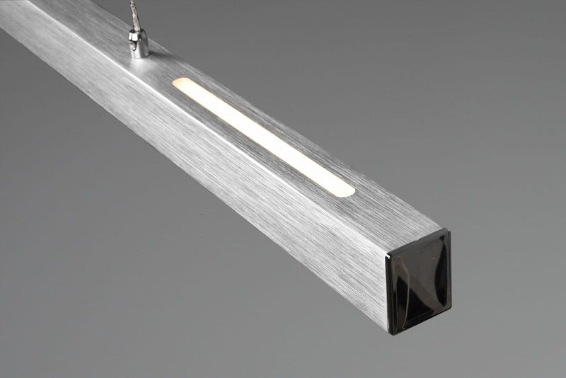 Lampa sufitowa wisząca RL Paros srebrna wym: 150 x 90 x 11 cm wbudowany LED 32W 1 szt.